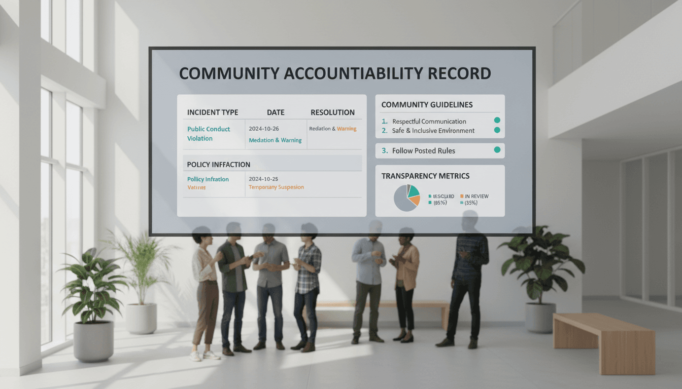 Histórico documentado de ações e conformidade